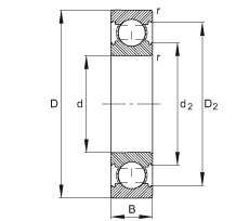 S 6204-C, ă(ni)Y(ji)(gu)C (j) DIN 625-1 ˜ʵҪߴ