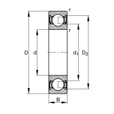S 635-2RSR, (j) DIN 625-1 ˜ʵҪߴ, ɂ(c)ܷ