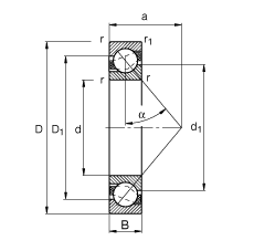 ǽ|S 7210-B-JP,  DIN 628-1 ˜ʵҪߴ|  = 40