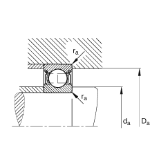 S 6028-2Z,  DIN 625-1 ˜ʵҪߴ, ɂg϶ܷ