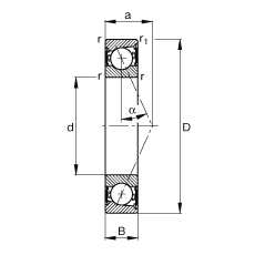 SS B7006-E-2RSD-T-P4S, {(dio)(ji)Ɍb|  = 25ɂ(c)ܷ⣬ǽ|ƹ