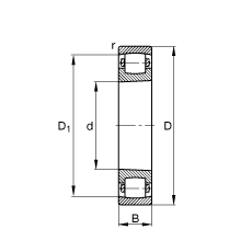 ΝLS 20213-K-TVP-C3, (j) DIN 635-1 ˜ʵҪߴ, FF 1:12