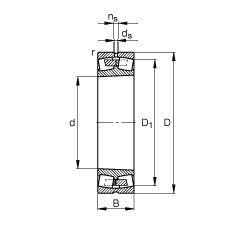 {(dio)ĝLS 22332-K-MB, (j) DIN 635-2 (bio)(zhn)Ҫߴ, FF 1:12